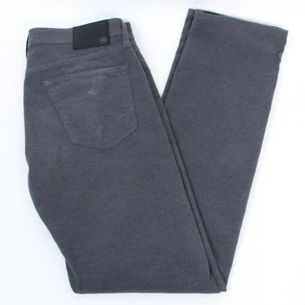 Adriano Goldschmied Mens Graduate Tailored Fit Charcoal Gray Chinos/Pants, 34W - Picture 3 of 8
